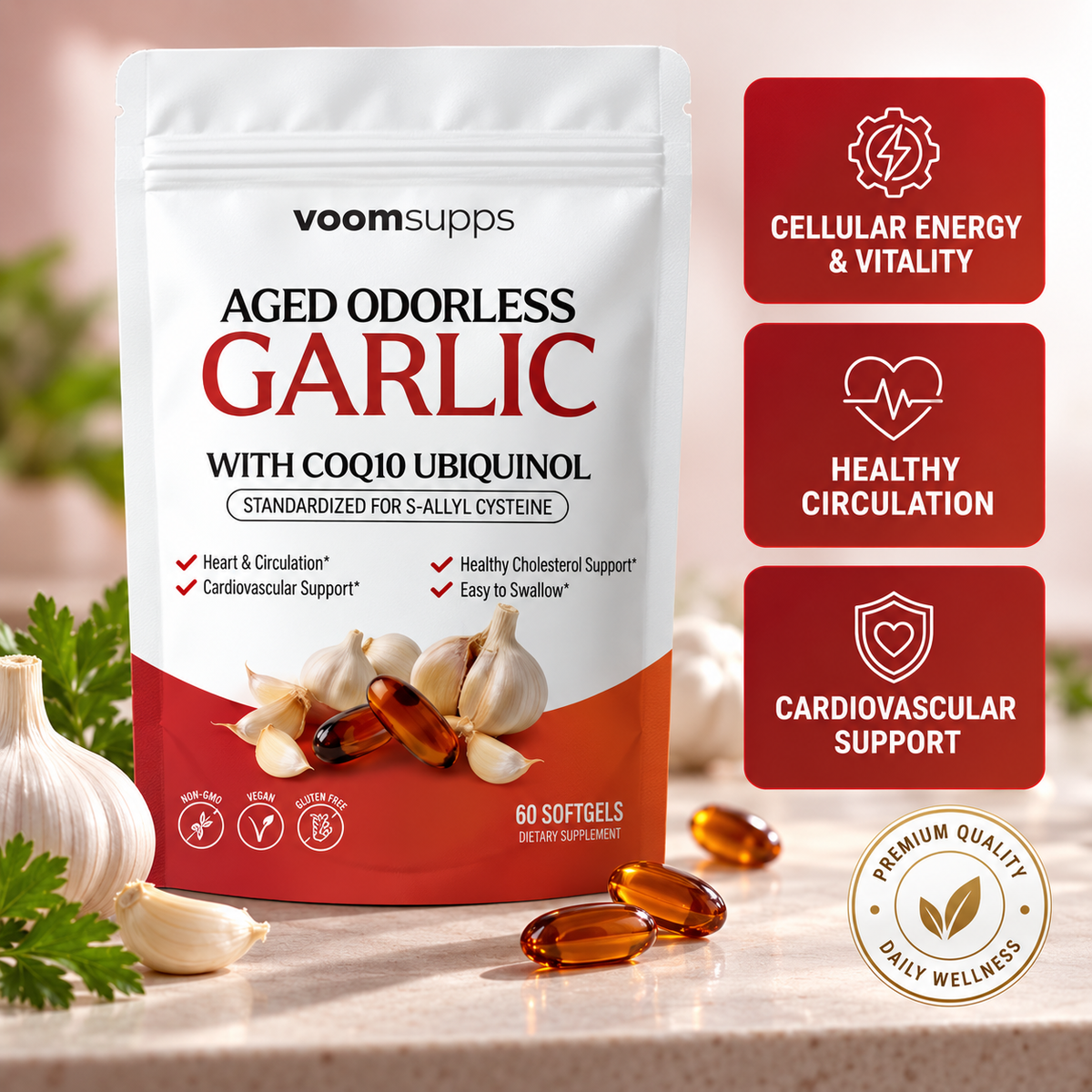 Aged Odorless Garlic